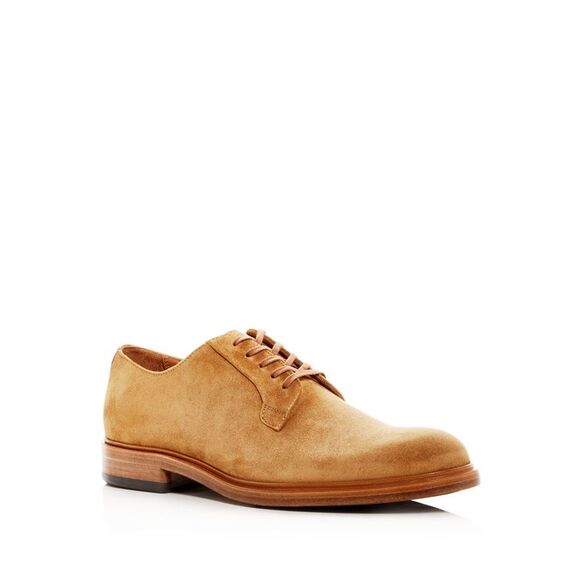 VINCE. Other - VINCE. Mens Beige Comfort Boerum Round Toe Block Heel Leather Oxford Shoes 8 M